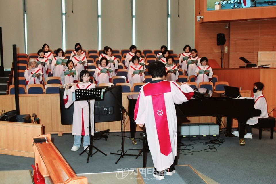 서울노회, 2024년 목사 장로 신년하례예배 모습
