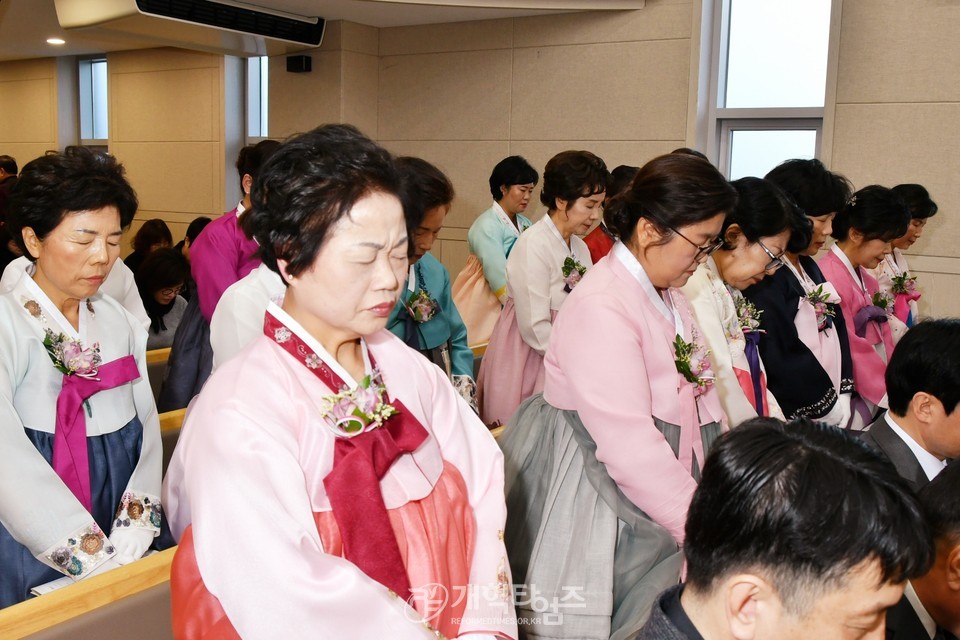 대남교회, 교회설립 50주년 기념, 임직 및 은퇴감사예배 모습