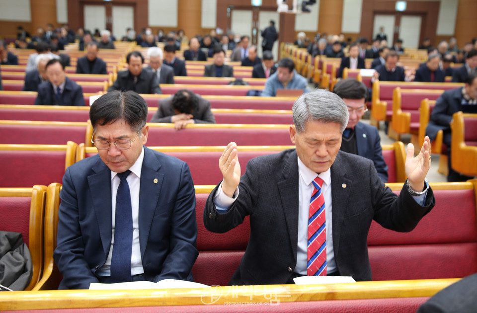 제53회기 전국장로회 중앙위원ㆍ임역원 워크샵, 실행위원회 및 기도회 모습