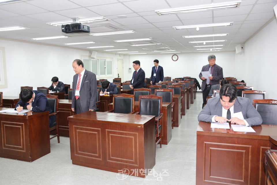 2024 군목후보생 강도사 고시 모습