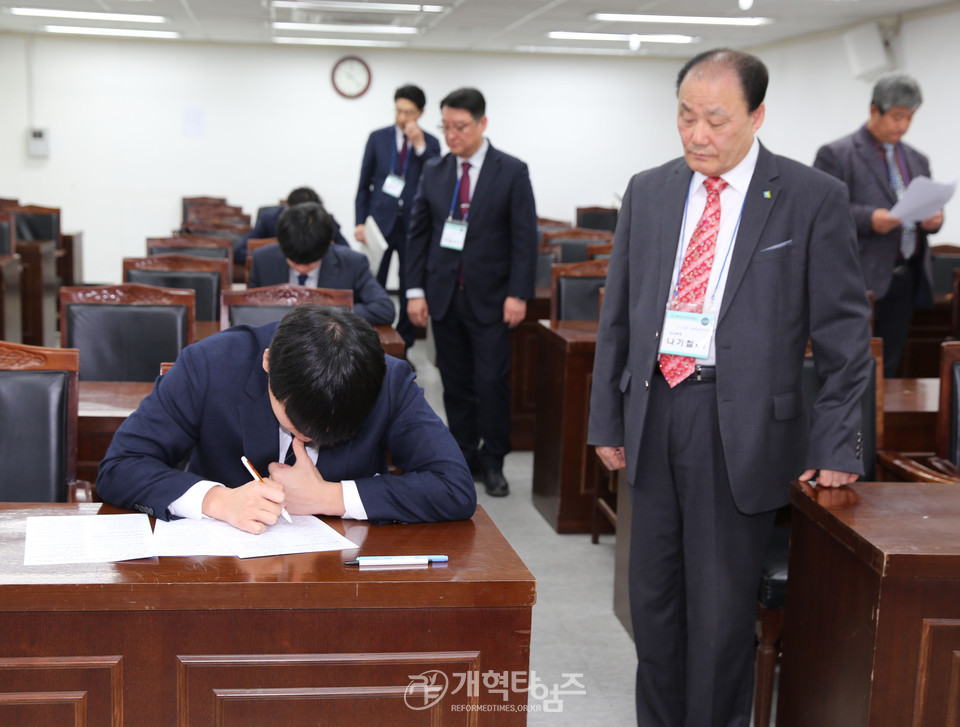 2024 군목후보생 강도사 고시 모습