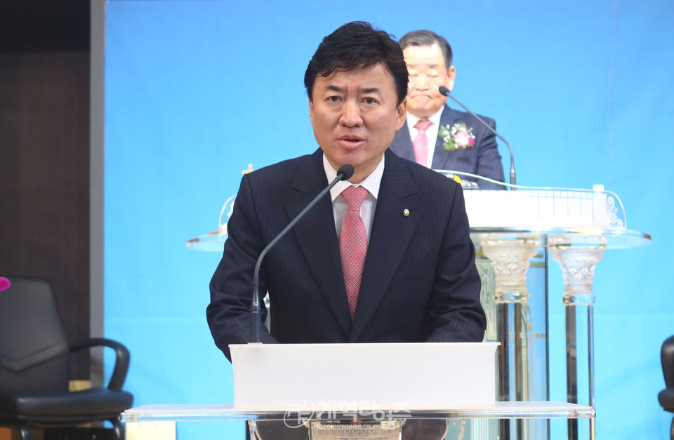 수도노회장로회 정기총회 모습