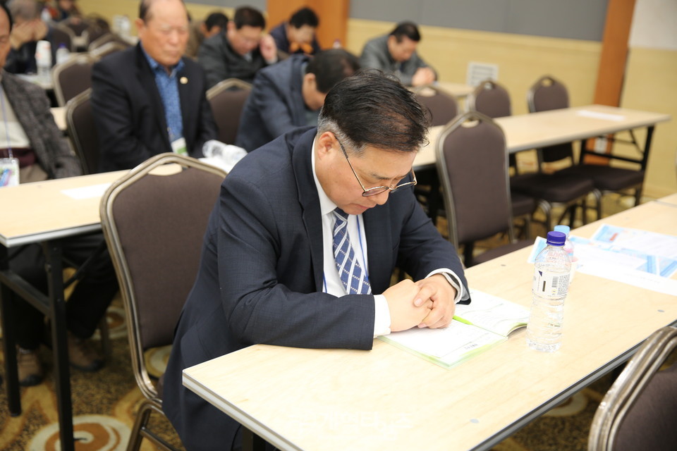전국남전도회, 나라와 민족을 위한 기도회 및 전도훈련대회 모습