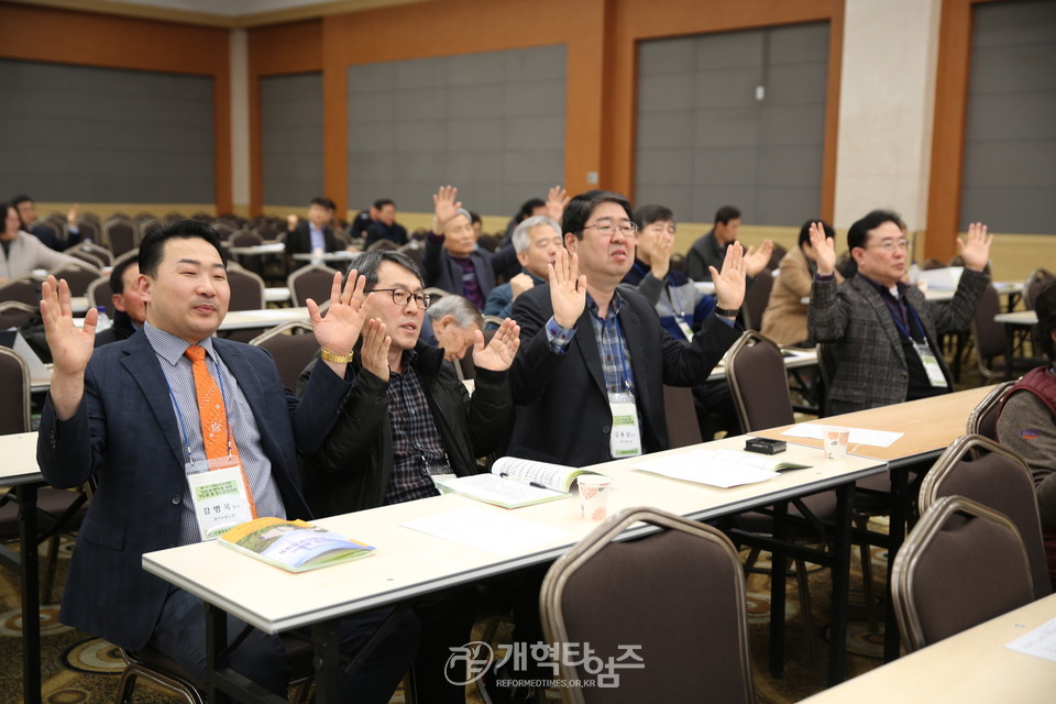 전국남전도회, 나라와 민족을 위한 기도회 및 전도훈련대회 모습