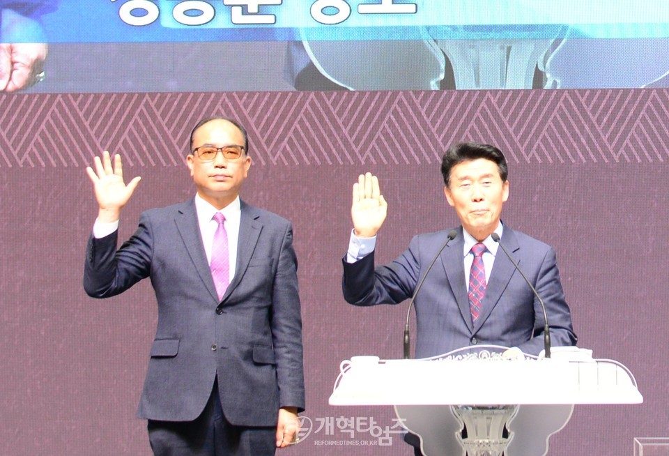 호남지역남전도회 '민앙고앙 영광교회 건축교회 지원예배' 모습