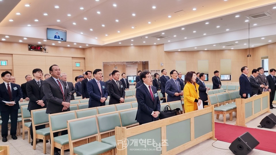총회군선교회 27회기 실행위원회 및 나라사랑기도회 모습