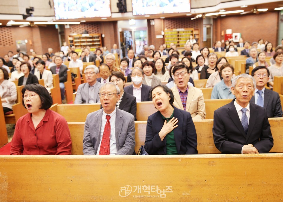 GP선교회 통합 25주년 감사예배 모습