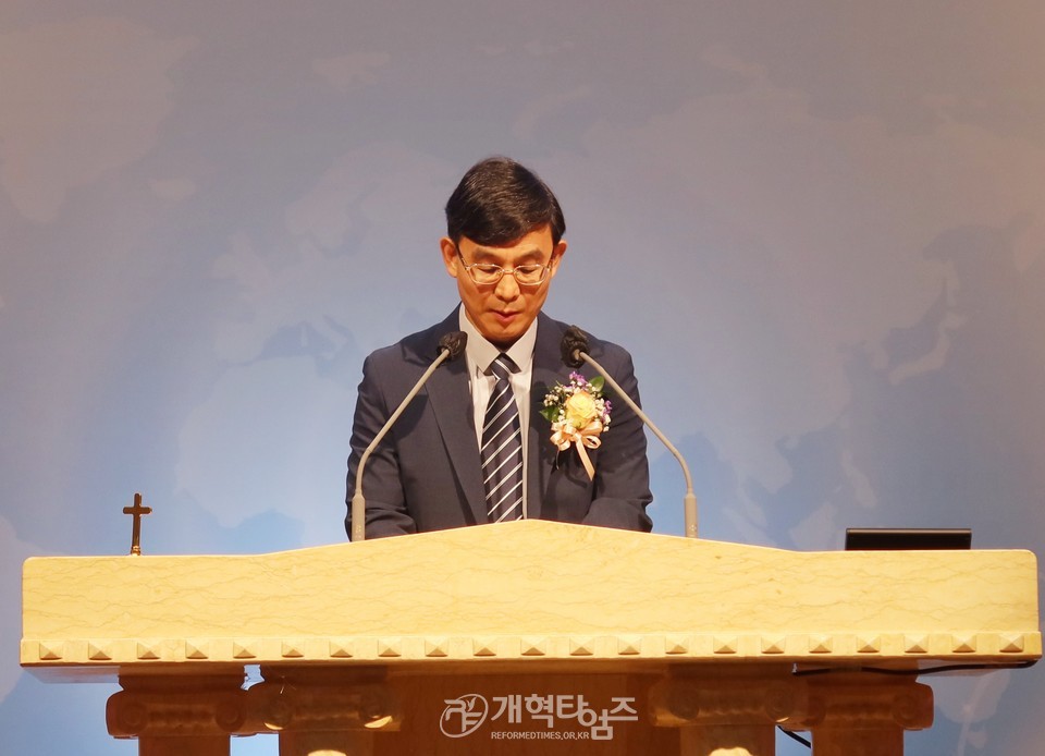 동안주노회장로회 정기총회 모습