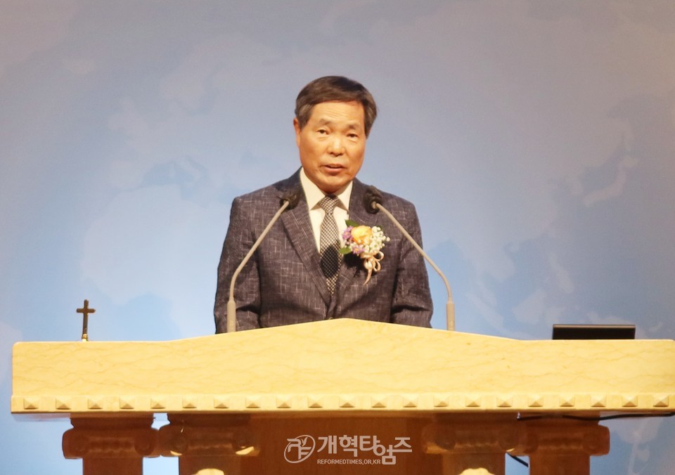 동안주노회장로회 정기총회 모습