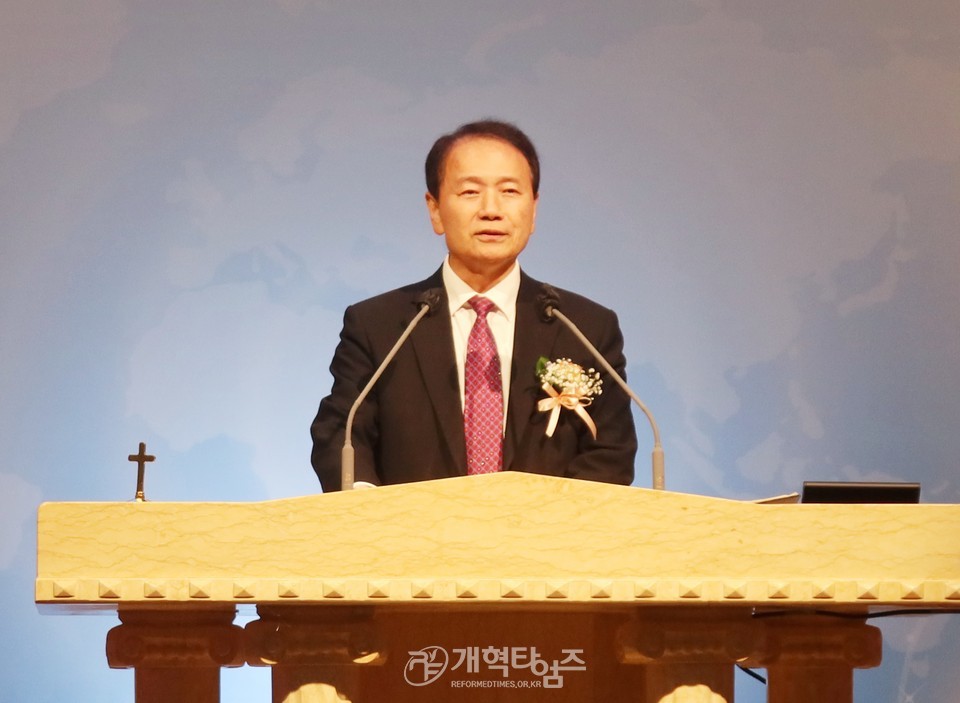 동안주노회장로회 정기총회 모습