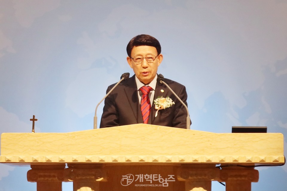 동안주노회장로회 정기총회 모습
