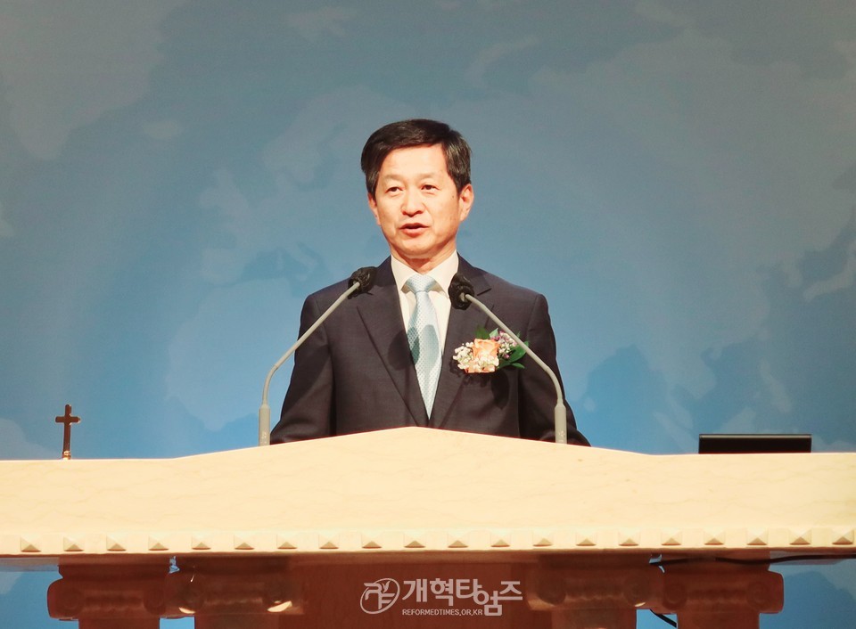 동안주노회장로회 정기총회 모습