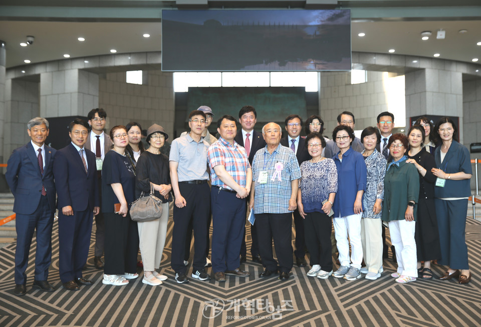 순교자기념사업부, 순교자 유족 초청예배 모습