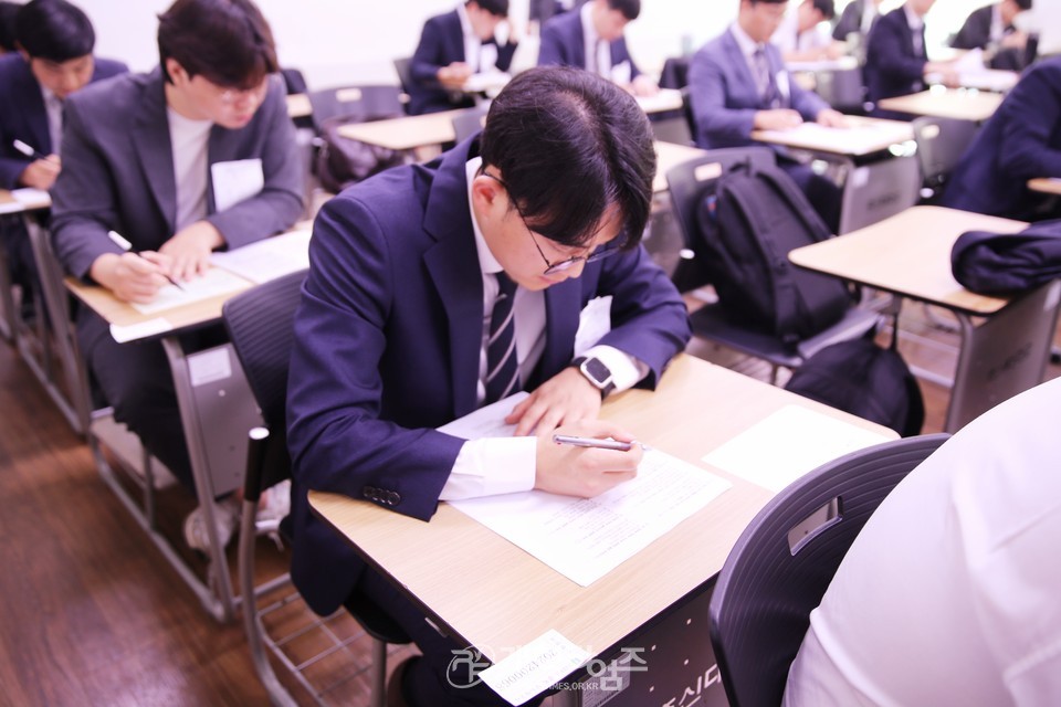 2024년도 강도사 고시 모습(총신대 양지캠퍼스)