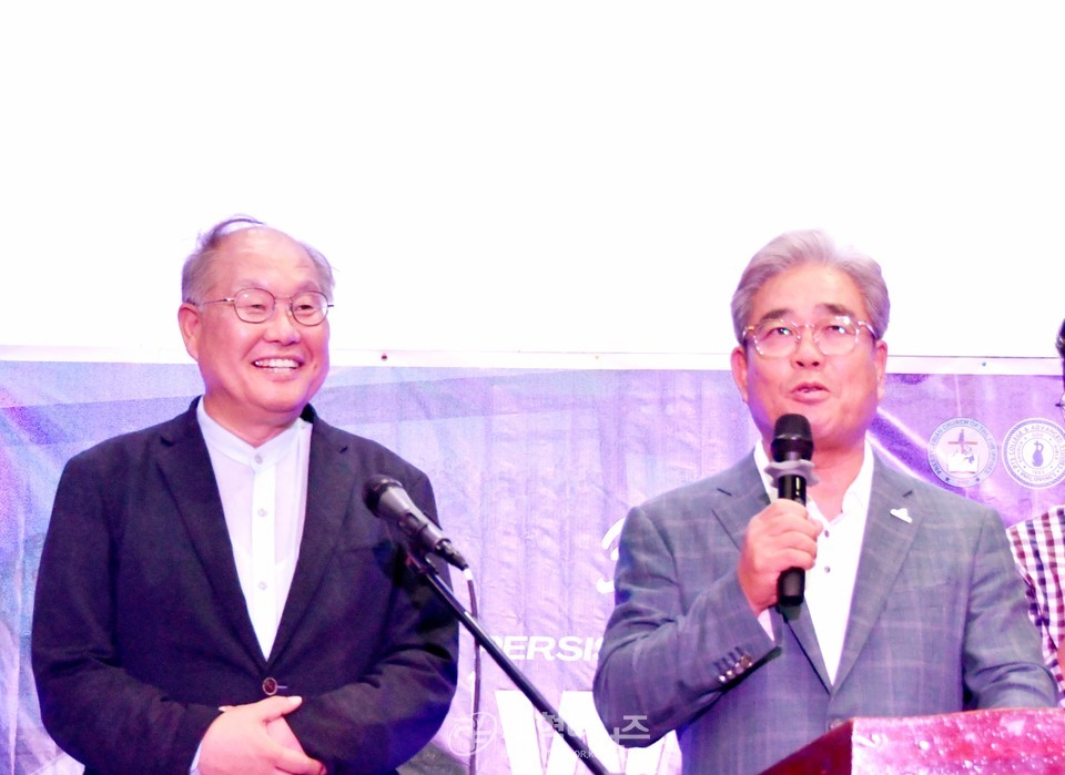 서울·서북지역남전도회, 필리핀신학대학 후원 밎 목수학교 개교식 모습
