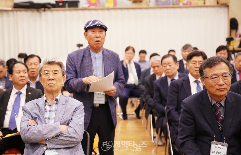 전국남전도회 제43회기 제6차 전국임원회의 모습