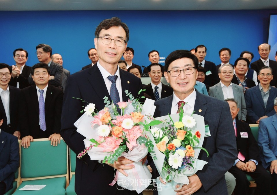 서울강남노회장로회, 이해중 장로 전국주교 수석부회장 후보추대 모습