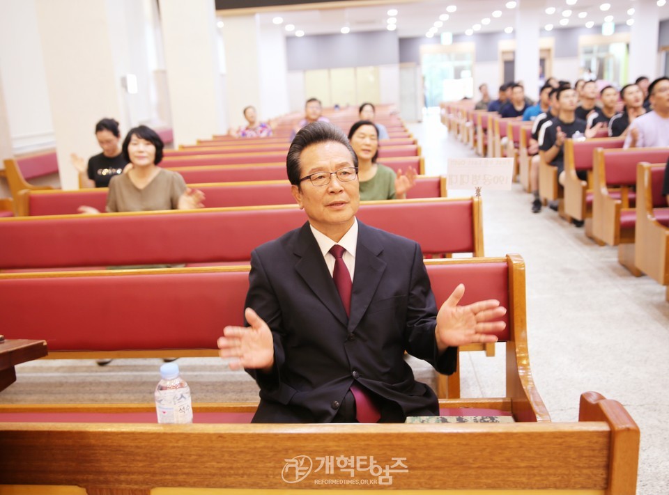 영ㆍ호남남전도협의회, 상무대교회 초급장교 연합예배 모습