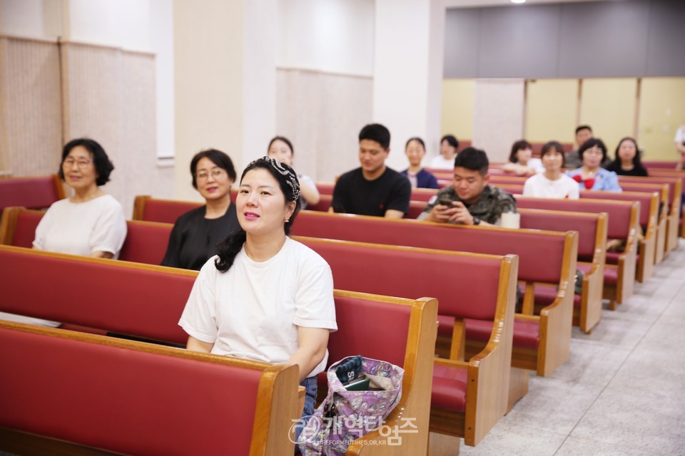 영ㆍ호남남전도협의회, 상무대교회 초급장교 연합예배 모습