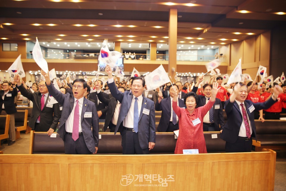 한장총,「2024 한국장로교 청년·청소년 통일비전 샬롬부흥기도회 및 찬양축제」모습