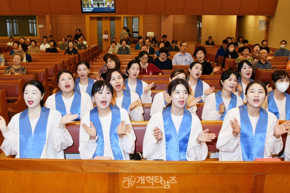 인천노회남전도회 6차 순회헌신예배 모습