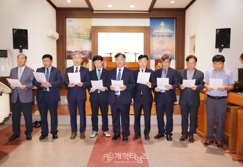 전북지역장로회 9월 순회월례예배 모습