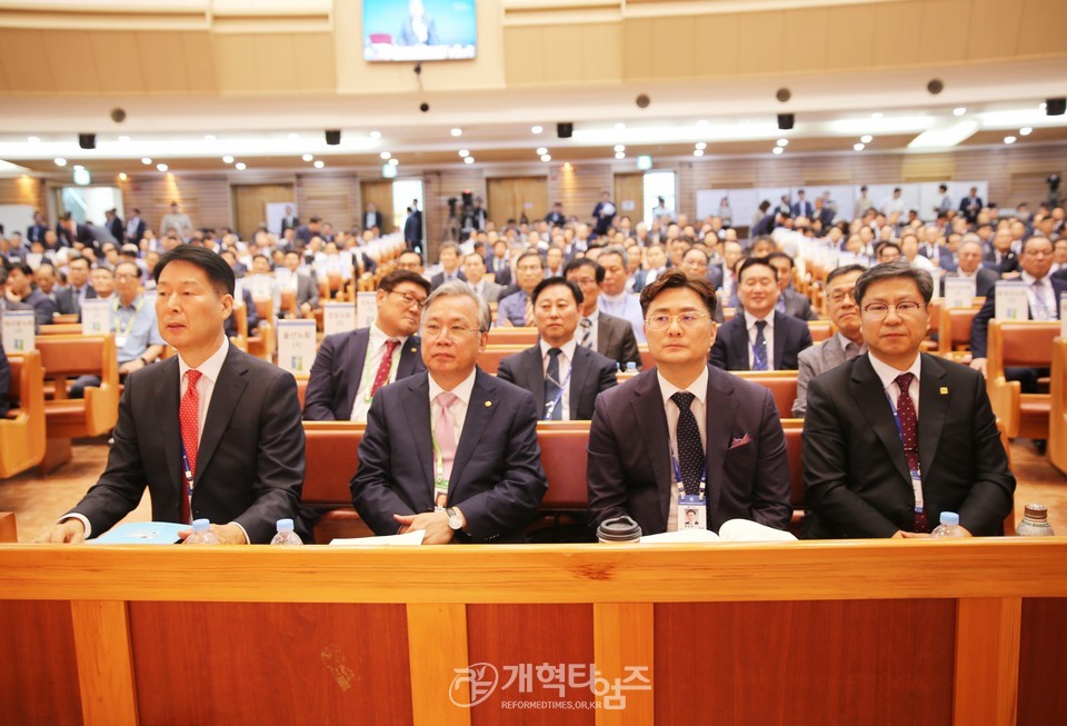 김상기 목사, 총회 농어촌부장 당선 모습