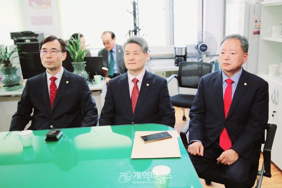 전국장로회 수석 부회장 예비 후보 등록 모습