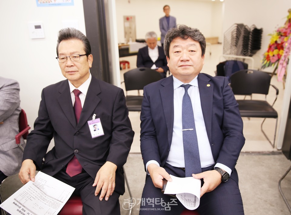 전국남전도회 회장, 이ㆍ취임 감사예배 모습