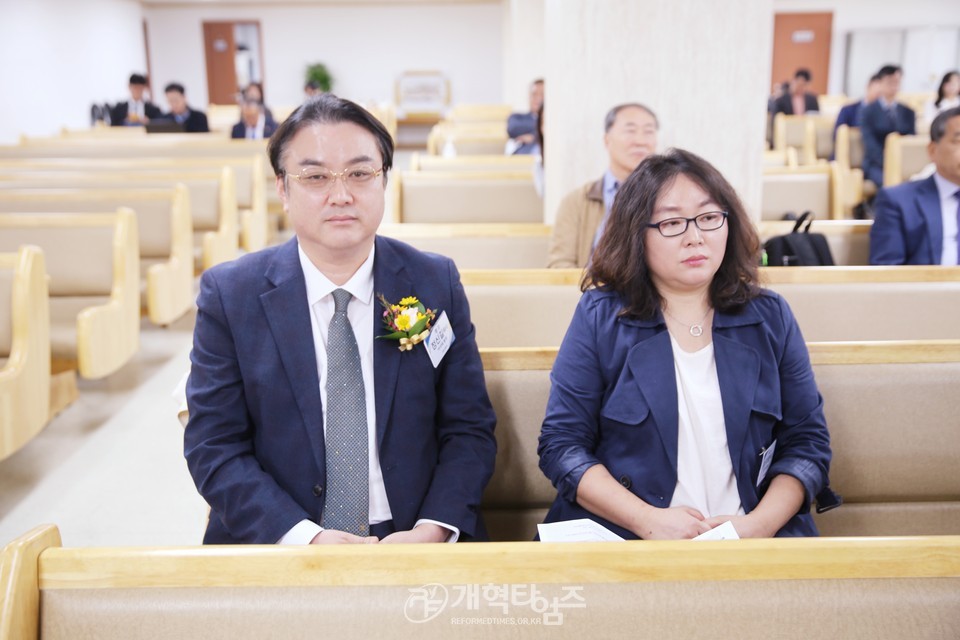기독신문사 이사장.사장 이·취임 감사예배 모습