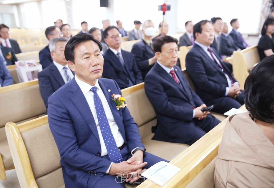 기독신문사 이사장.사장 이·취임 감사예배 모습