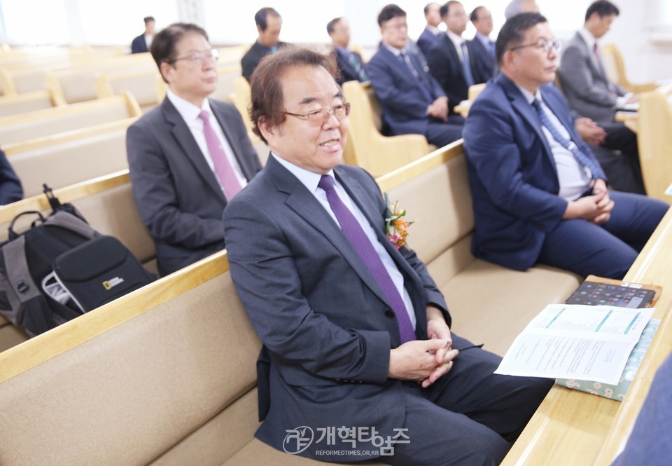 기독신문사 이사장.사장 이·취임 감사예배 모습