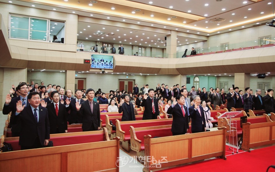 전국남전도회, 제1차 순회헌신예배 모습