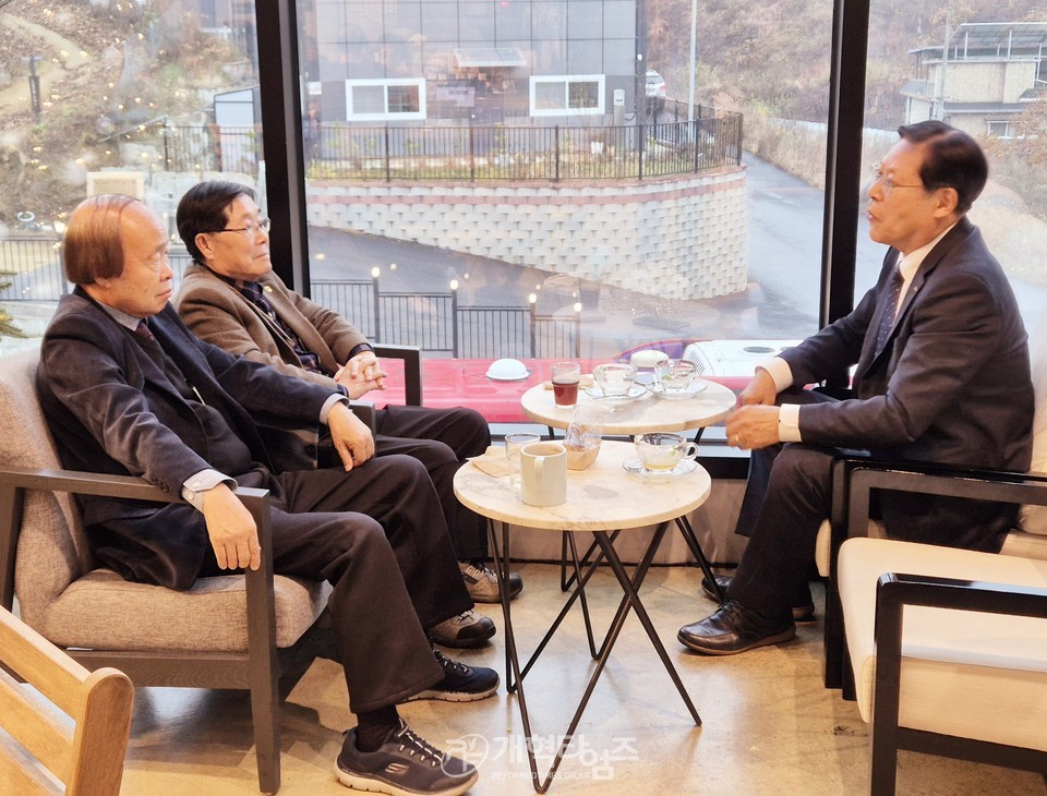 전국남전도회, 판문점교회 통일기도회 모습