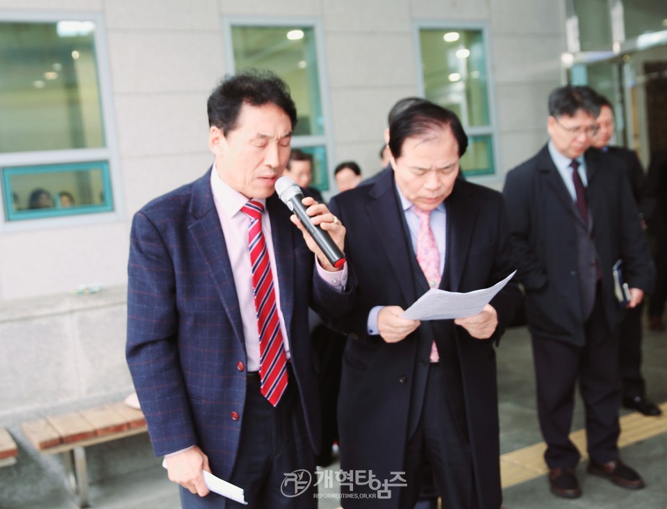 총회군선교회 북부지회, 「사랑의 온차 및 핫팩 전달식」모습