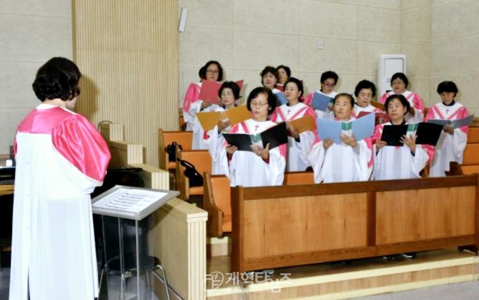 인천노회남전도회 순회헌신예배 모습