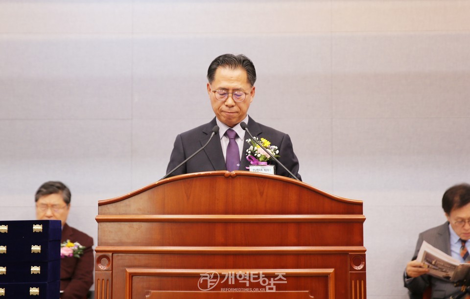 영남협의회, 정기총회 및 당선인 축하예배 모습