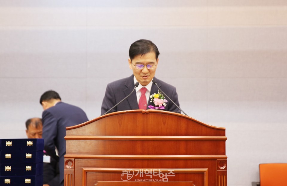 영남협의회, 정기총회 및 당선인 축하예배 모습