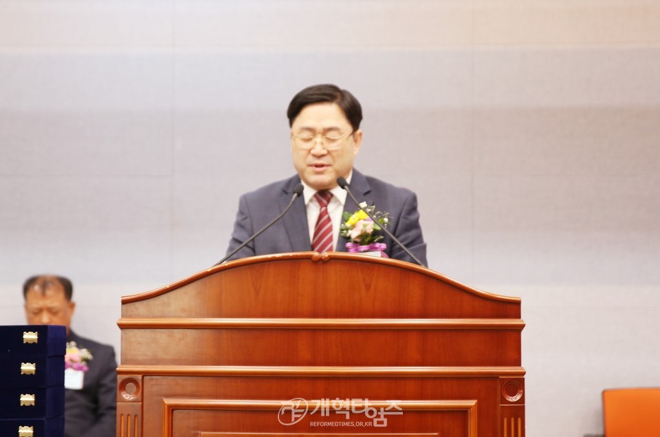 영남협의회, 정기총회 및 당선인 축하예배 모습