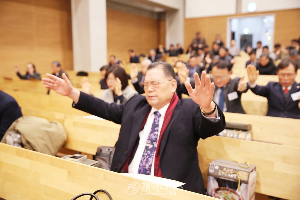 2025년 총회 신년하례회 및 구국을 위한 특별기도회 모습