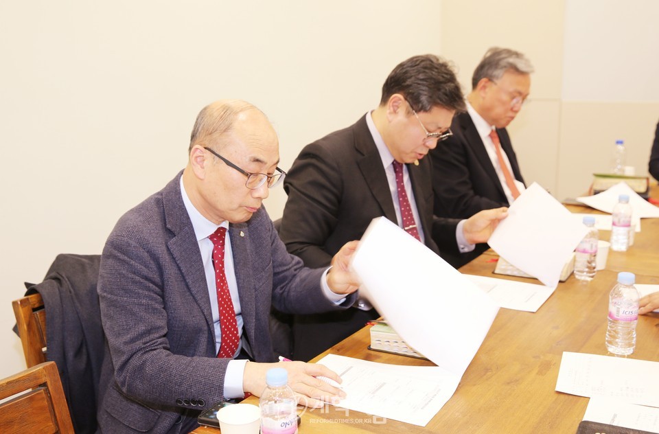 전국목사장로기도회 제1차 준비위원회 회의 모습