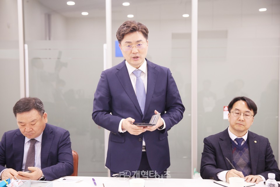 김종혁 총회장 초청, 전국목장기도회 설명회 모습