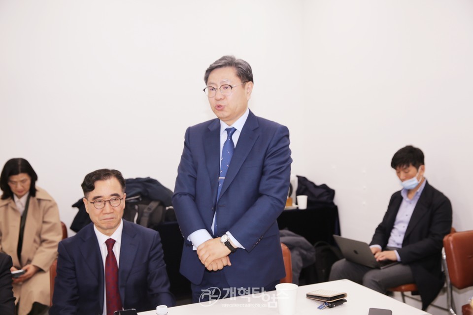김종혁 총회장 초청, 전국목장기도회 설명회 모습
