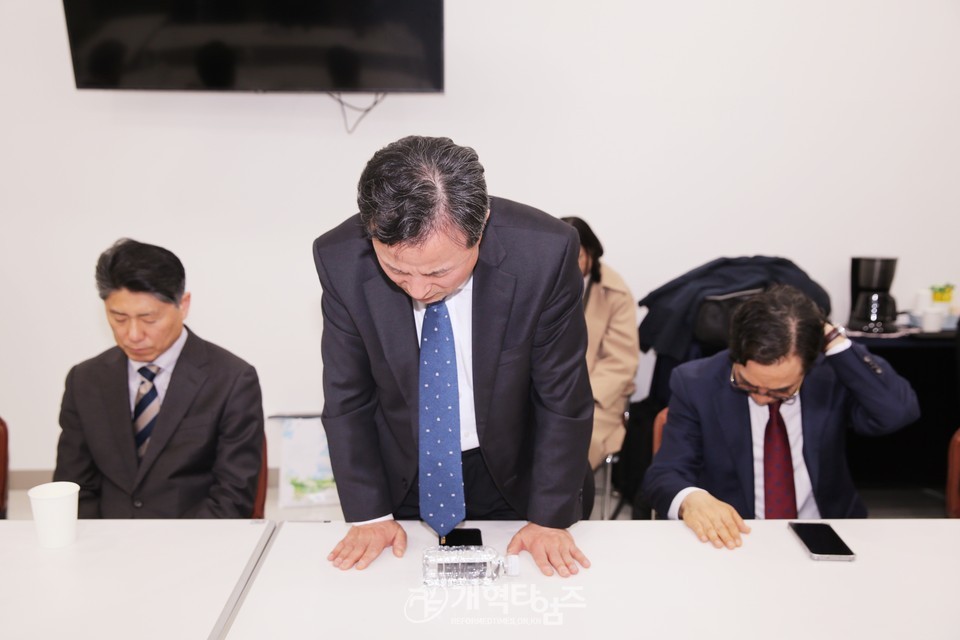 김종혁 총회장 초청, 전국목장기도회 설명회 모습