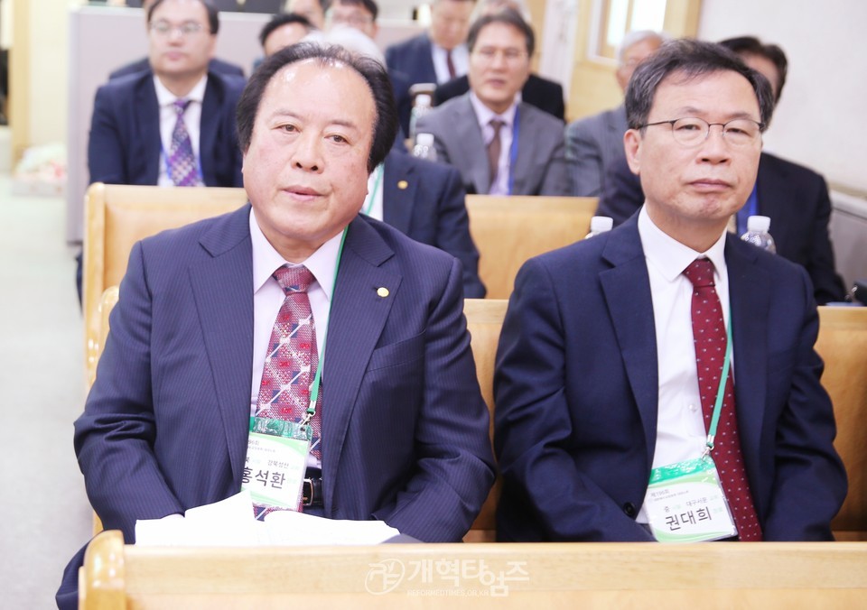 홍석환 장로, 대경노회 총회 부총회장 후보 추천 모습