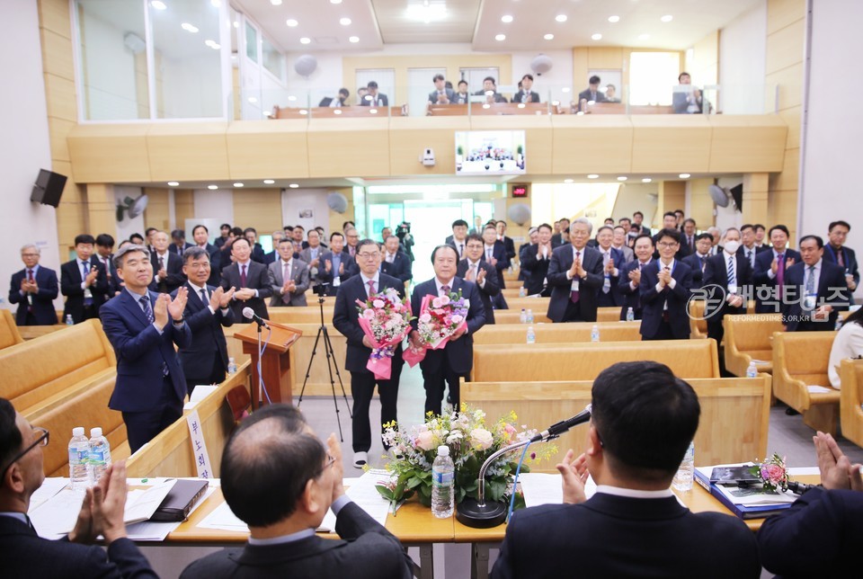 홍석환 장로, 대경노회 총회 부총회장 후보 추천 모습