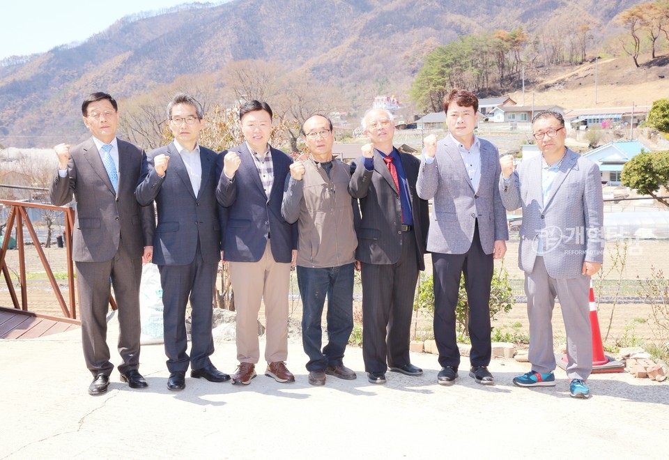 장봉생 부총회장 및 총회 임원, 영남 지역 산불 현장 방문 모습