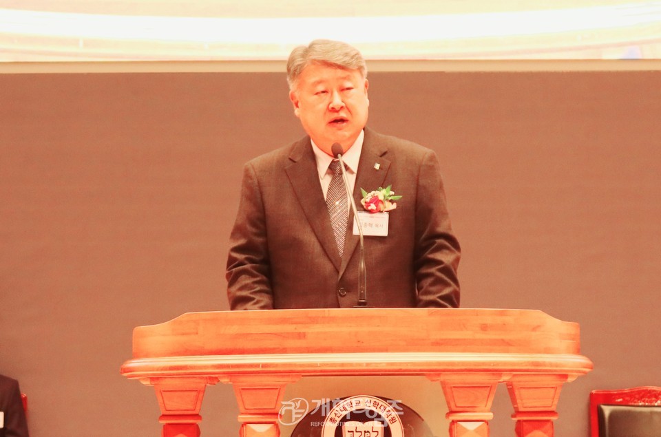 에장합동총회 복음전래 140주년 기념 예배 모습