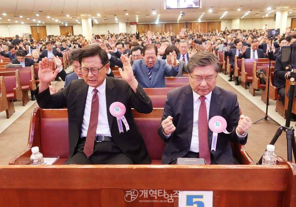 제62회 전국목사장로기도회 폐회 예배 모습