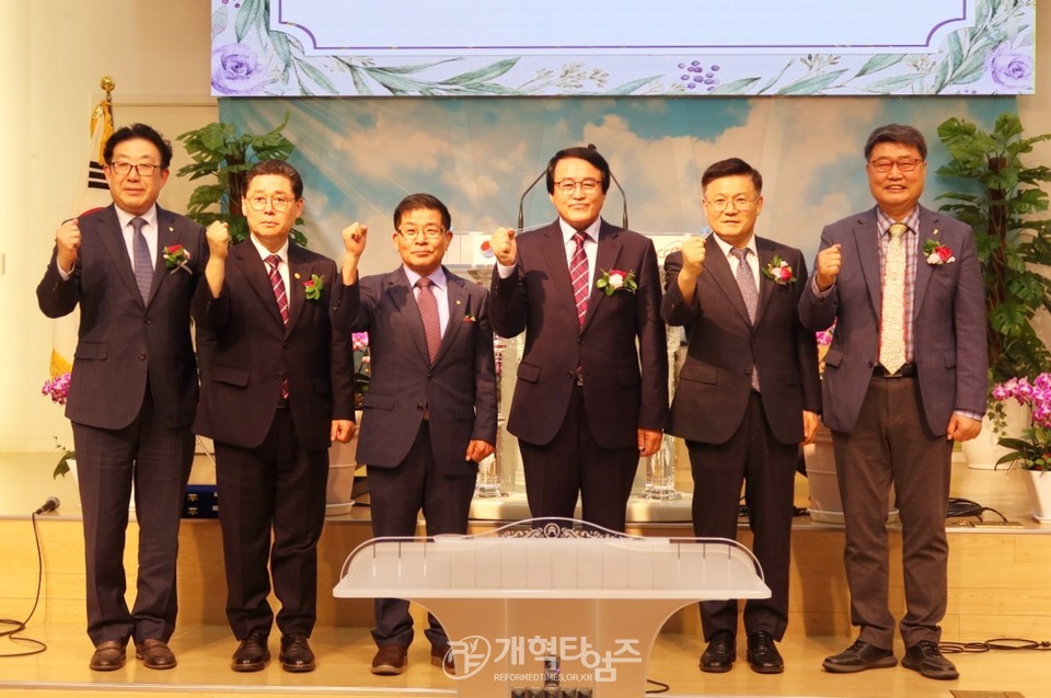 하재호 목사, 대전기독교연합회 제75대 대표회장 취임 감사예배 모습
